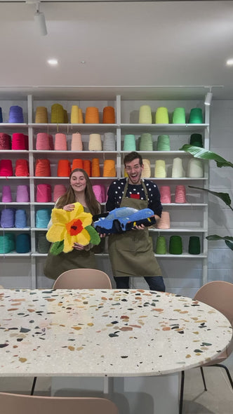 Tufters showing off their colourful Creations