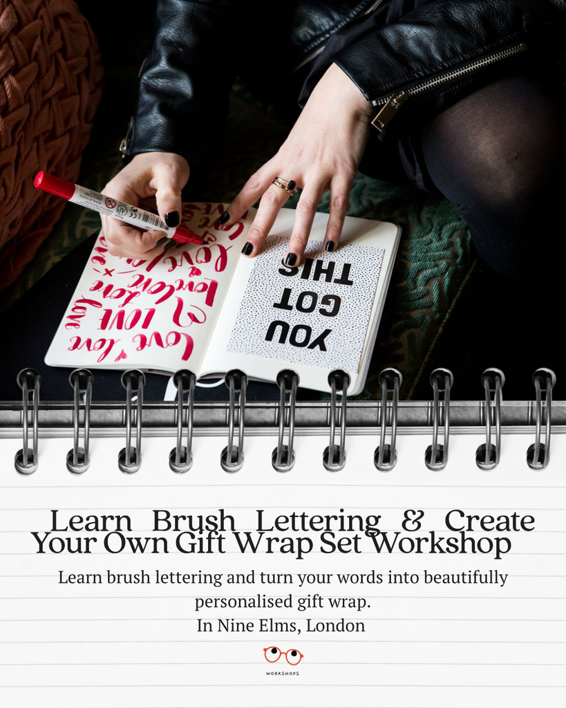 🖊✨ Learn Brush Lettering & Create Your Own Gift Wrap Set Workshop ✨🖊