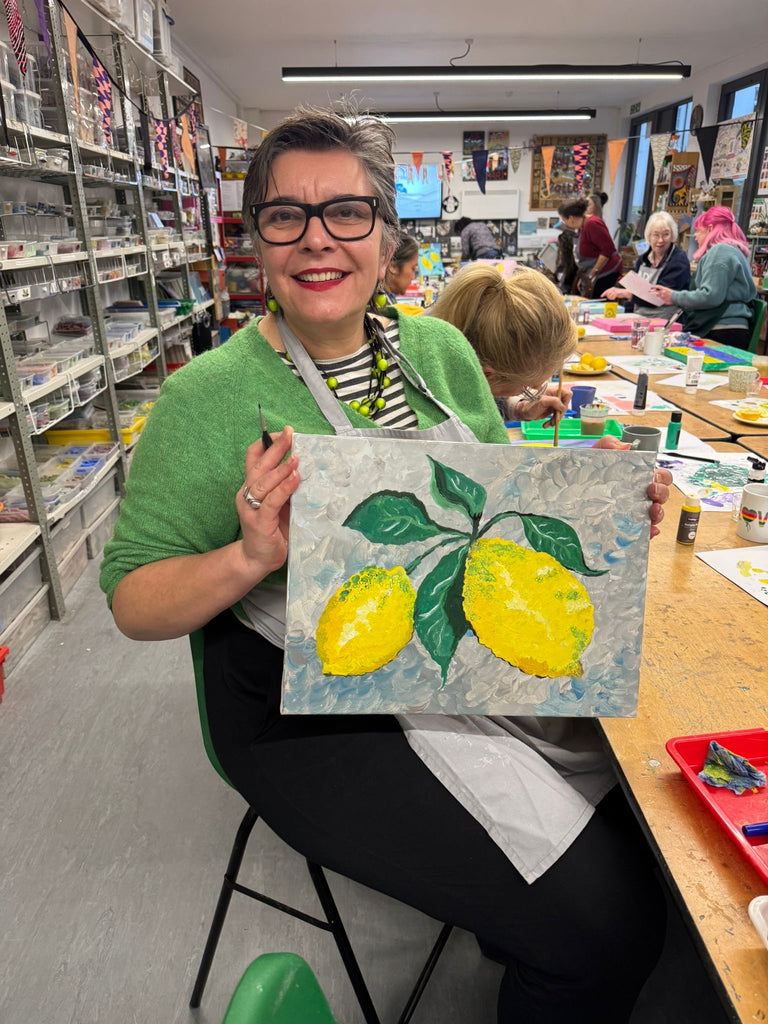 🍋 Paint Lemons on Canvas Workshop 🍋 - Summer Workshop