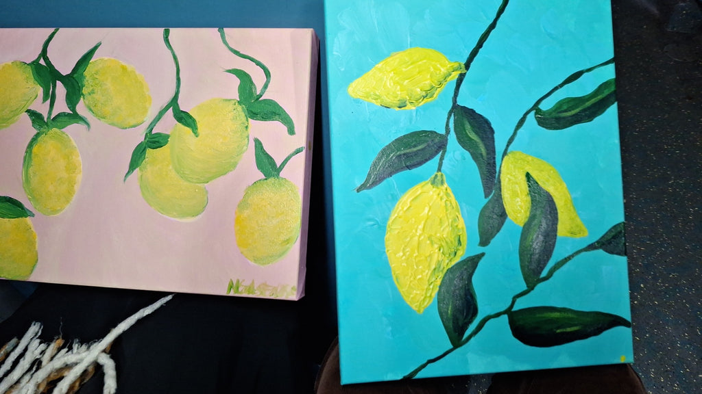 🍋 Paint Lemons on Canvas Workshop 🍋 - Summer Workshop