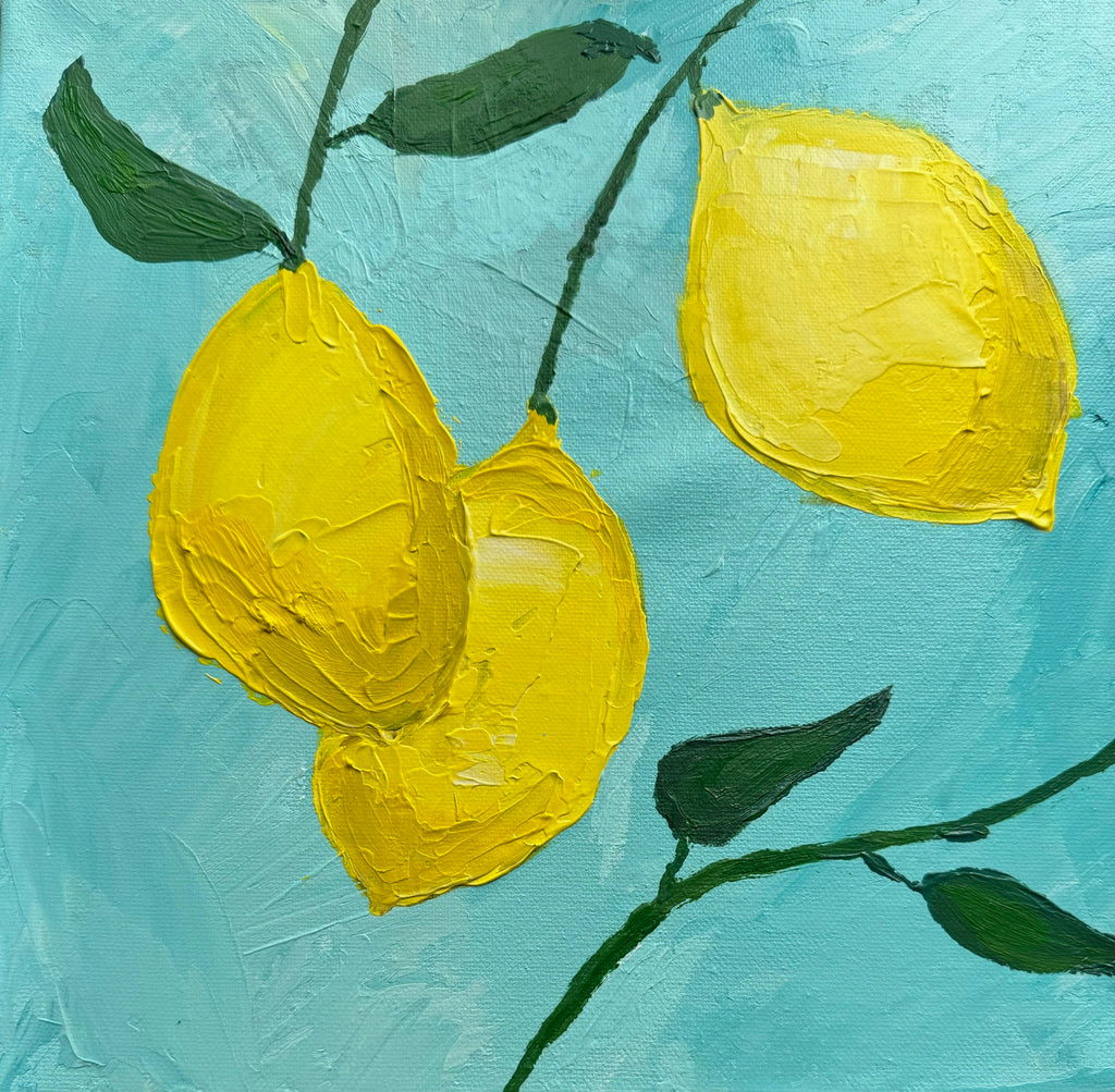 🍋 Paint Lemons on Canvas Workshop 🍋 - Summer Workshop