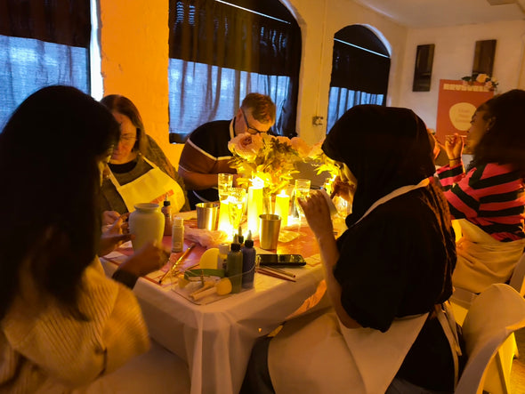 🎄🕯️ Christmas Candlelight Pottery Painting Experience 🏺✨